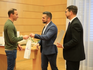 Sportolók köszöntése a Városházán - fotó: 