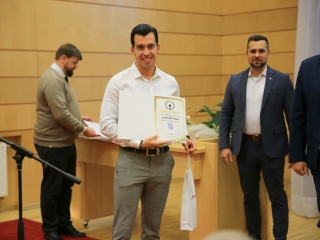 Sportolók köszöntése a Városházán - fotó: 