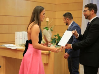 Sportolók köszöntése a Városházán - fotó: 