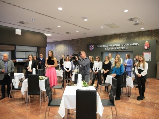 Sportolók köszöntése a Városházán - fotó: 