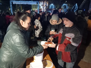 Szilveszter a Városháza téren - fotó: 