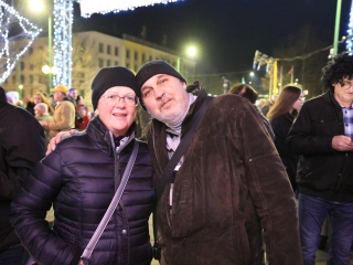Szilveszter a Városháza téren - fotó: 