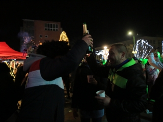 Szilveszter a Városháza téren - fotó: 