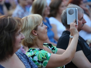 Koós-Hutás Áron jazztrombitás a Ligetben - fotó: Ónodi Zoltán