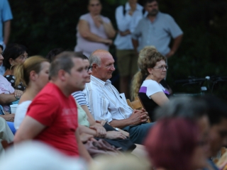 Koós-Hutás Áron jazztrombitás a Ligetben - fotó: Ónodi Zoltán