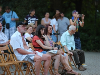 Koós-Hutás Áron jazztrombitás a Ligetben - fotó: Ónodi Zoltán