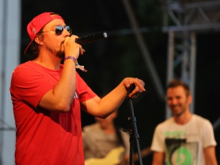 Koós-Hutás Áron jazztrombitás a Ligetben - fotó: Ónodi Zoltán