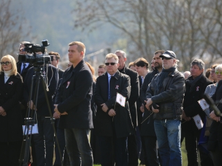 Ünnepség a forradalmi emlékműnél, megemlékezés Rosti Pál sírjánál - fotó: 