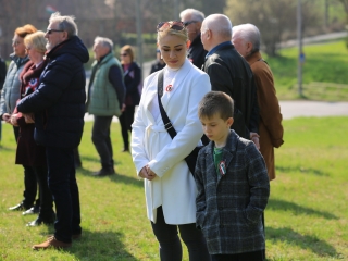 Ünnepség a forradalmi emlékműnél, megemlékezés Rosti Pál sírjánál - fotó: 
