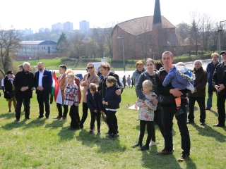 Ünnepség a forradalmi emlékműnél, megemlékezés Rosti Pál sírjánál - fotó: 