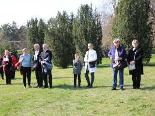 Ünnepség a forradalmi emlékműnél, megemlékezés Rosti Pál sírjánál - fotó: 