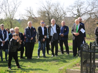 Ünnepség a forradalmi emlékműnél, megemlékezés Rosti Pál sírjánál - fotó: 