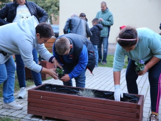 Világnapi koncert és virágültetés a zeneiskolánál (2024) - fotó: 