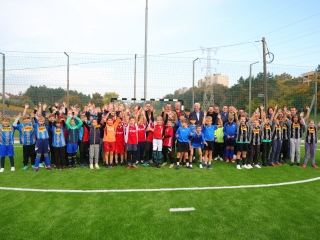 Műfüves pálya átadás - fotó: 