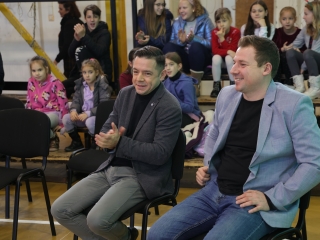 Joulupukki a Béke városrészben - fotó: 