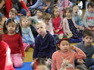 Joulupukki a Béke városrészben - fotó: 