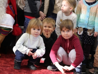 Joulupukki a Béke városrészben - fotó: 