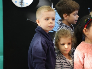 Joulupukki a Béke városrészben - fotó: 