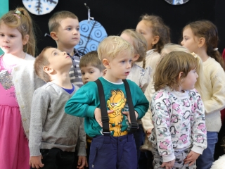 Joulupukki a Béke városrészben - fotó: 