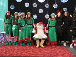 Joulupukki a Béke városrészben - fotó: 