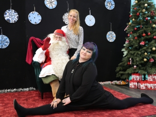 Joulupukki a Béke városrészben - fotó: 