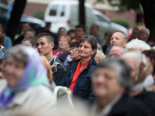 Böjte Csaba Dunaföldváron - fotó: Ónodi Zoltán