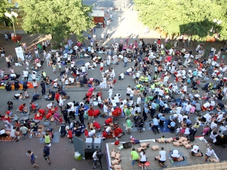 Újraélesztési Guiness-rekord - fotó: Sándor Judit