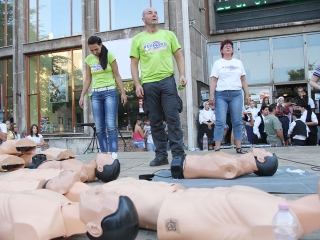 Újraélesztési Guiness-rekord - fotó: Sándor Judit