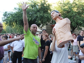 Újraélesztési Guiness-rekord - fotó: Sándor Judit