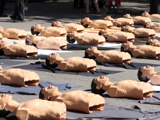 Újraélesztési Guiness-rekord - fotó: Sándor Judit