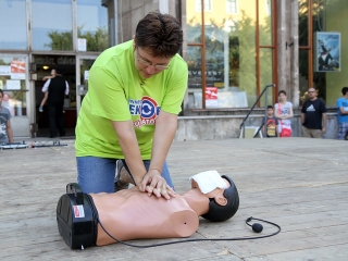 Újraélesztési Guiness-rekord - fotó: Sándor Judit