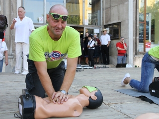 Újraélesztési Guiness-rekord - fotó: Sándor Judit