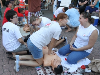 Újraélesztési Guiness-rekord - fotó: Sándor Judit