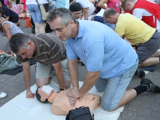 Újraélesztési Guiness-rekord - fotó: Sándor Judit