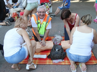 Újraélesztési Guiness-rekord - fotó: Sándor Judit