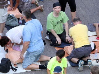 Újraélesztési Guiness-rekord - fotó: Sándor Judit