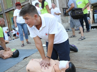 Újraélesztési Guiness-rekord - fotó: Sándor Judit