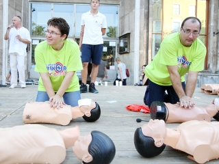 Újraélesztési Guiness-rekord - fotó: Sándor Judit