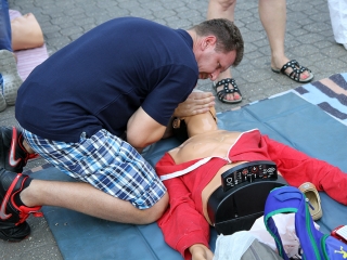 Újraélesztési Guiness-rekord - fotó: Sándor Judit