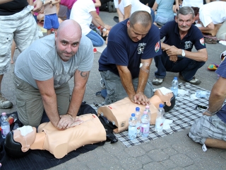 Újraélesztési Guiness-rekord - fotó: Sándor Judit