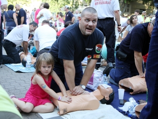 Újraélesztési Guiness-rekord - fotó: Sándor Judit