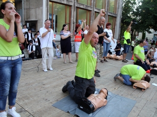 Újraélesztési Guiness-rekord - fotó: Sándor Judit