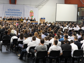 Ünnepélyes tanévnyitó a főiskolán - fotó: Sándor Judit