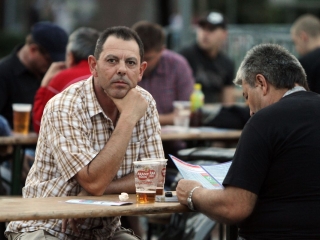 Magyarország - Románia Eb-selejtező a Városháza téren - fotó: Sándor Judit