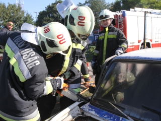 Tűzoltóink gyakorlatban - fotó: Ónodi Zoltán