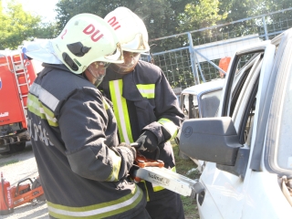 Tűzoltóink gyakorlatban - fotó: Ónodi Zoltán