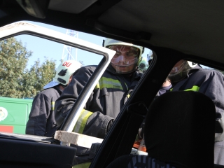 Tűzoltóink gyakorlatban - fotó: Ónodi Zoltán