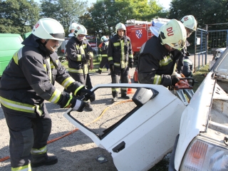Tűzoltóink gyakorlatban - fotó: Ónodi Zoltán
