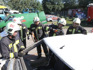 Tűzoltóink gyakorlatban - fotó: Ónodi Zoltán