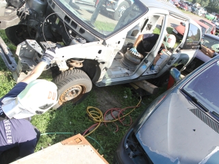 Tűzoltóink gyakorlatban - fotó: Ónodi Zoltán